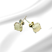 Load image into Gallery viewer, Women’s Natural Moonstone Sterling Silver stud Earrings
