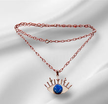 Load image into Gallery viewer, Women’s Evil Eye sterling silver necklace
