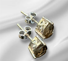 Load image into Gallery viewer, Women’s Natural Smoky Quartz Sterling Silver Earrings
