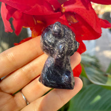 Load image into Gallery viewer, Natural Lepidolite bear form crystal
