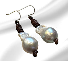 Load image into Gallery viewer, Women’s Exquisite Natural Baroque Pearls sterling silver earrings
