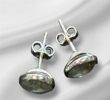 Load image into Gallery viewer, Women’s Natural Labradorite Sterling Silver Earrings

