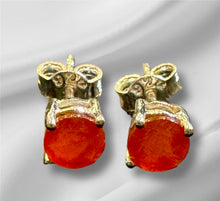 Load image into Gallery viewer, Women’s Natural Carnelian Sterling Silver Earrings
