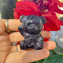 Load image into Gallery viewer, Natural Lepidolite bear form crystal
