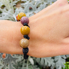 Load image into Gallery viewer, Women’s Natural Mookaite Mala style bracelet
