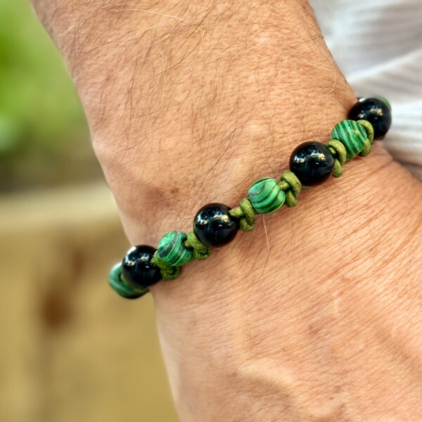 Transformation & Protection Mala – Onyx and Malachite - Image 3