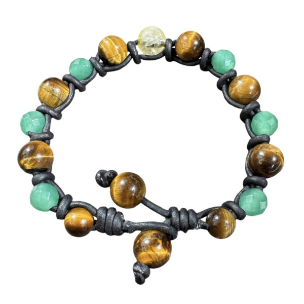 Willpower & Prosperity Mala – Citrine, Aventurine, and Tiger's Eye - Image 2