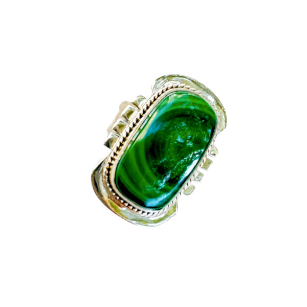 Malachite Sterling Silver Ring