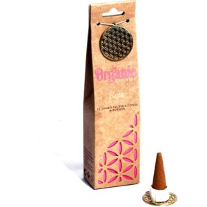 Organic Goodness Incense Cones - Rose