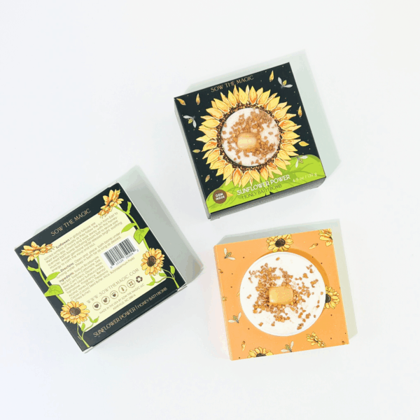 Sunflower Power Honey Bath Bomb with Amber - Image 2