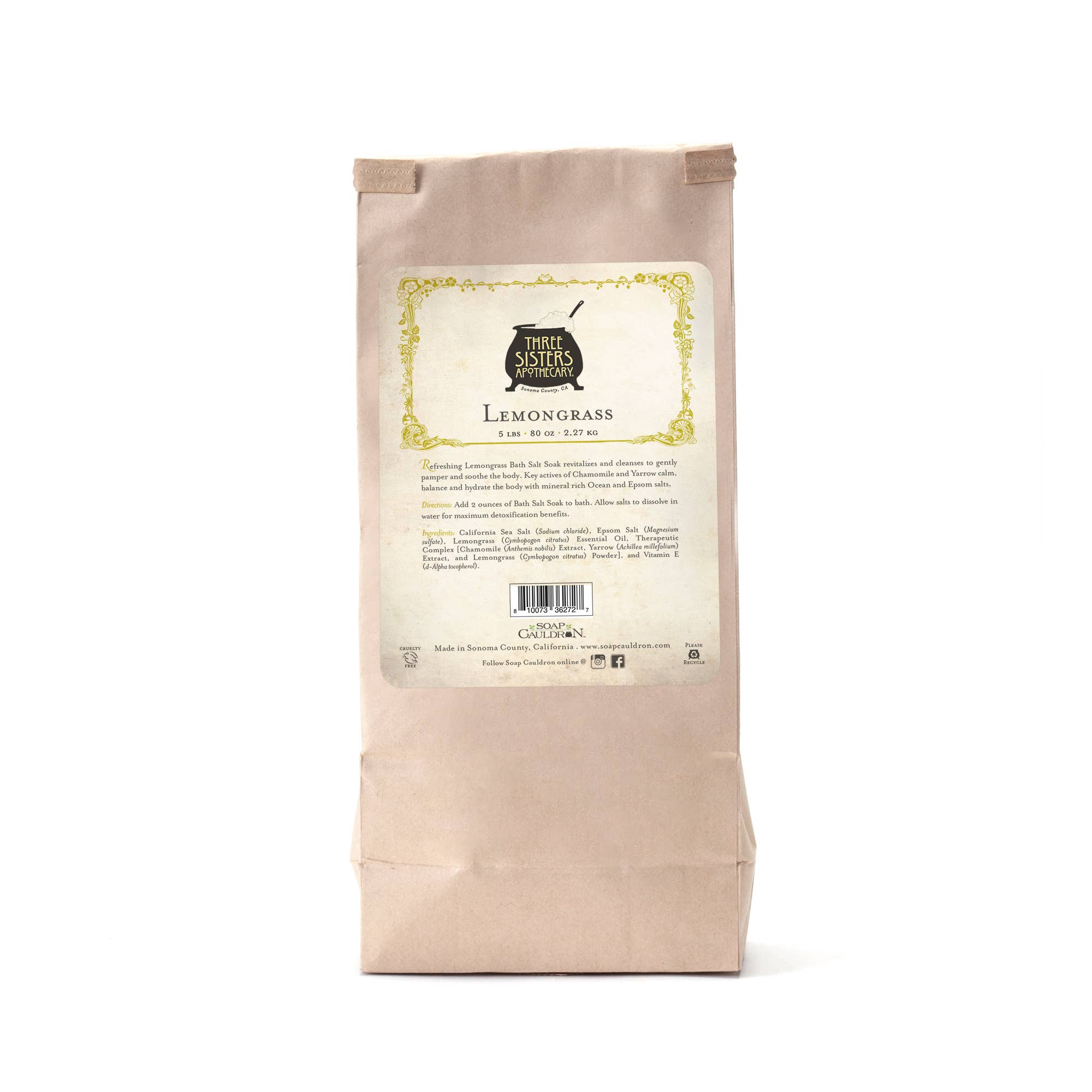 Bath Salt Soak Lemongrass - Image 4