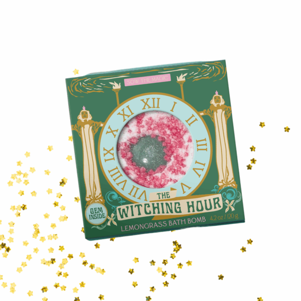 The Witching Hour Lemongrass Bath Bomb with Aventurine - Image 4