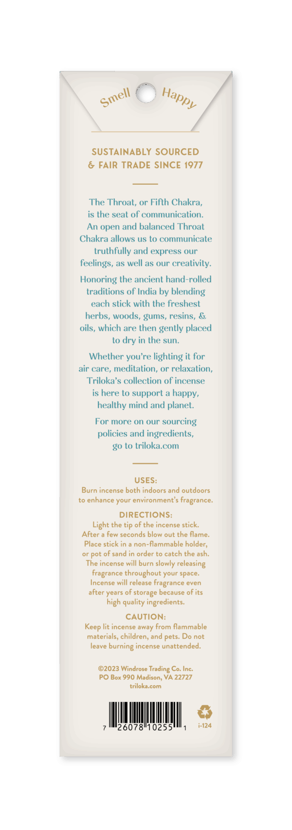 Triloka Throat Chakra Incense - Image 2