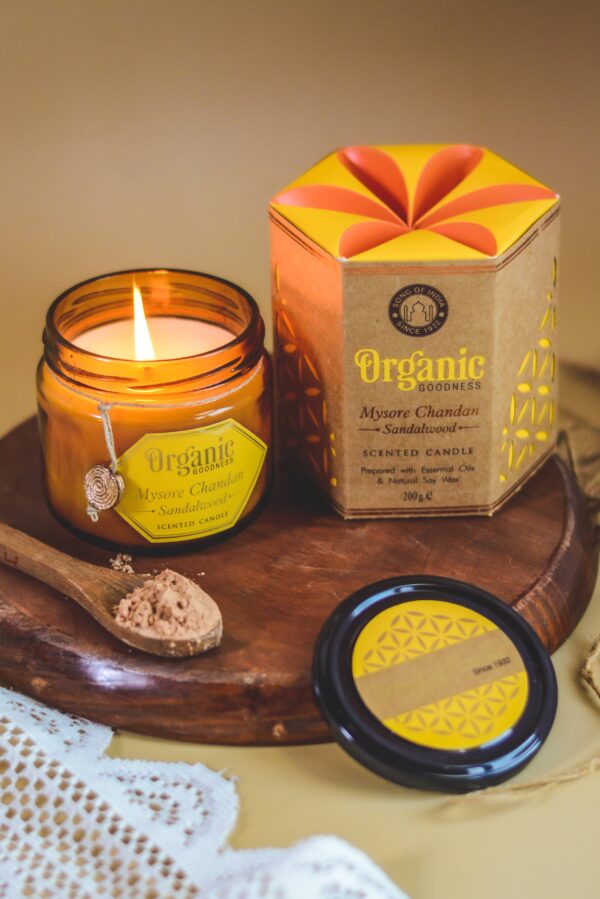 Organic Goodness Candle Sandalwood - Image 3