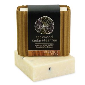 Teakwood Cedar Tea Tree | Organic Shea Butter Soap