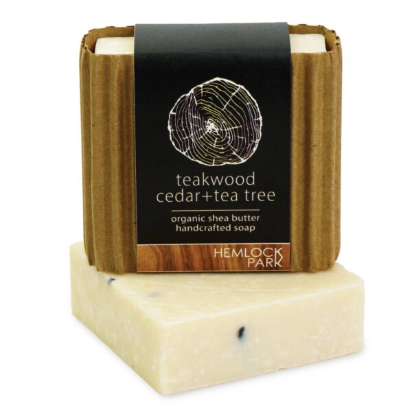 Teakwood Cedar Tea Tree | Organic Shea Butter Soap
