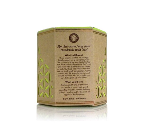 Organic Goodness Candle Patchouli Vanilla - Image 4
