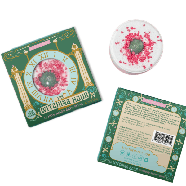 The Witching Hour Lemongrass Bath Bomb with Aventurine - Image 5