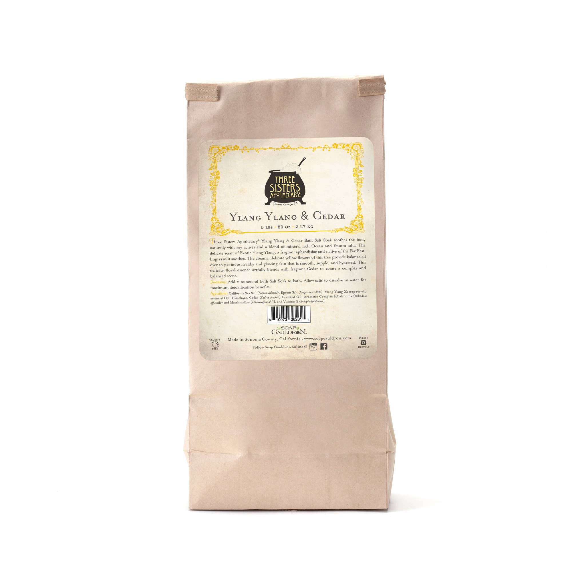 Bath Salt Soak Ylang Ylang & Cedar - Image 4