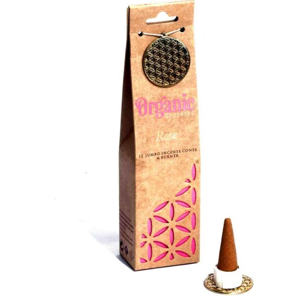 Organic Goodness Incense Cones - Rose