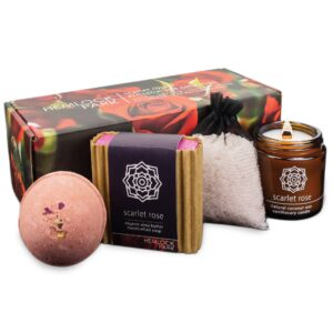 Scarlet Rose | Artisanal Spa & Candle Gift Box