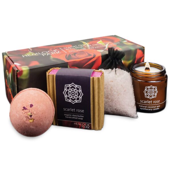 Scarlet Rose | Artisanal Spa & Candle Gift Box