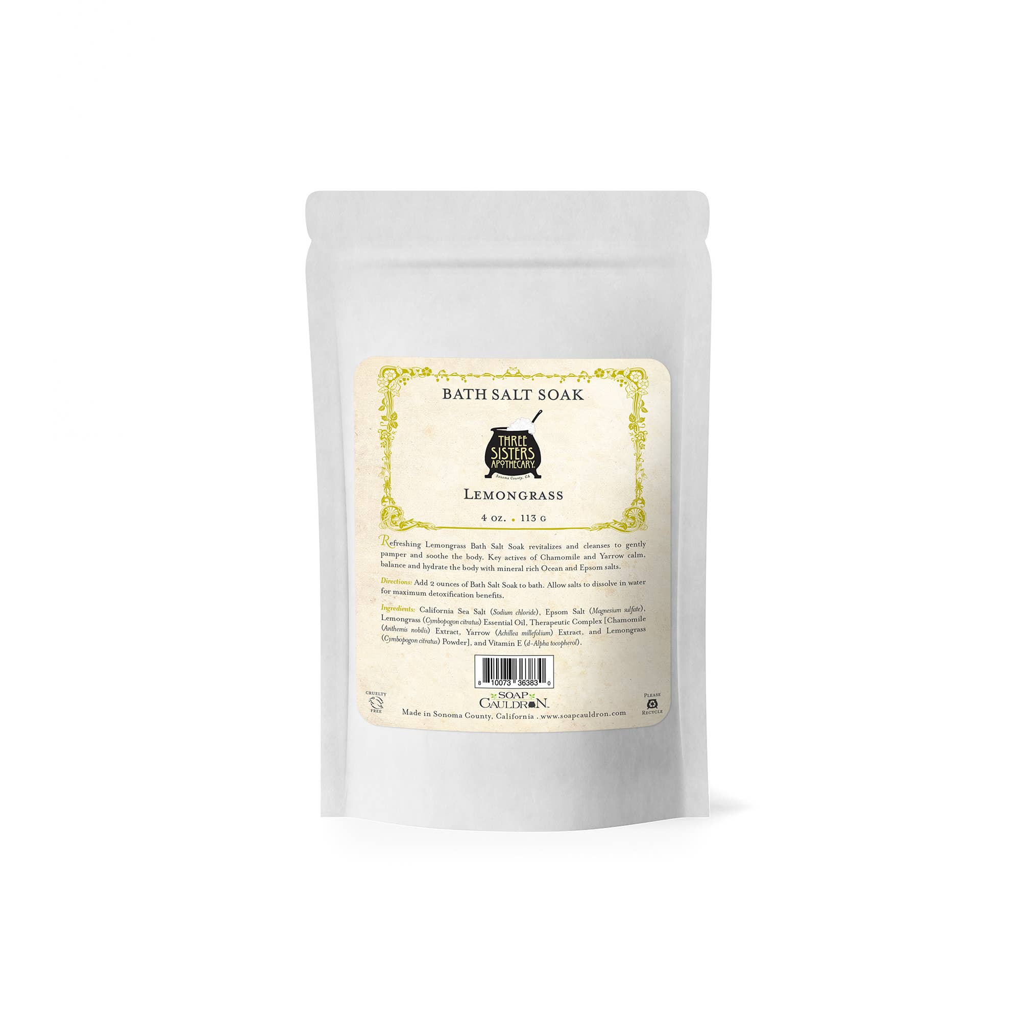 Bath Salt Soak Lemongrass - Image 6