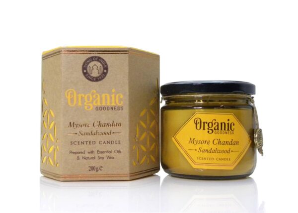 Organic Goodness Candle Sandalwood - Image 4