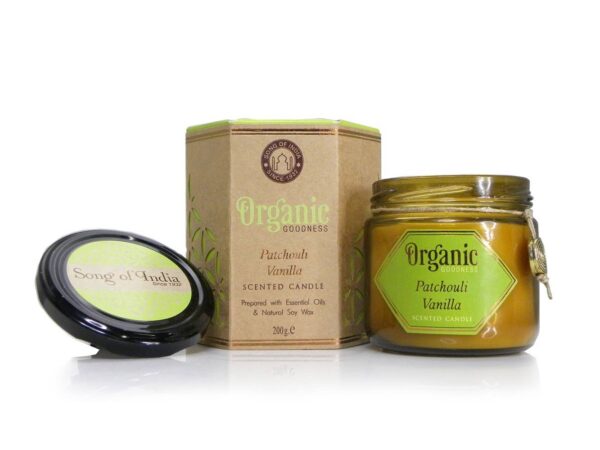 Organic Goodness Candle Patchouli Vanilla - Image 3