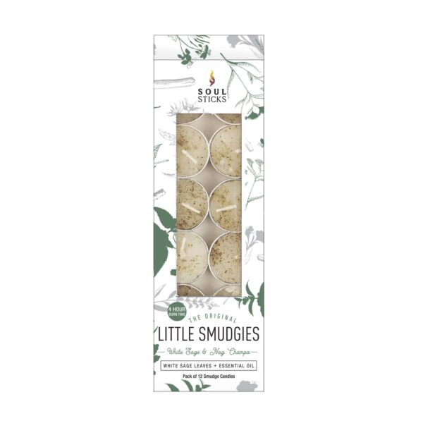 'Little Smudgies' Nag Champa Tealight Smudge Candles (12)