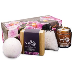 Sea Salt Orchid | Artisanal Spa & Candle Gift Box