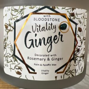 Vitality Ginger Candle with Bloodstone