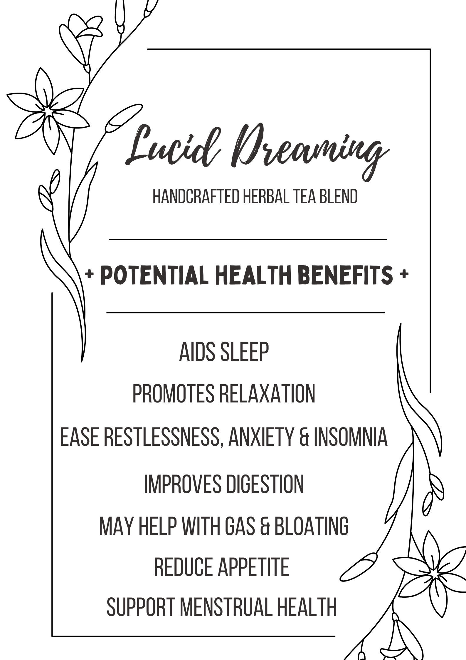 LUCID DREAMING Handcrafted Herbal Tea Blend 13 Servings - Image 3