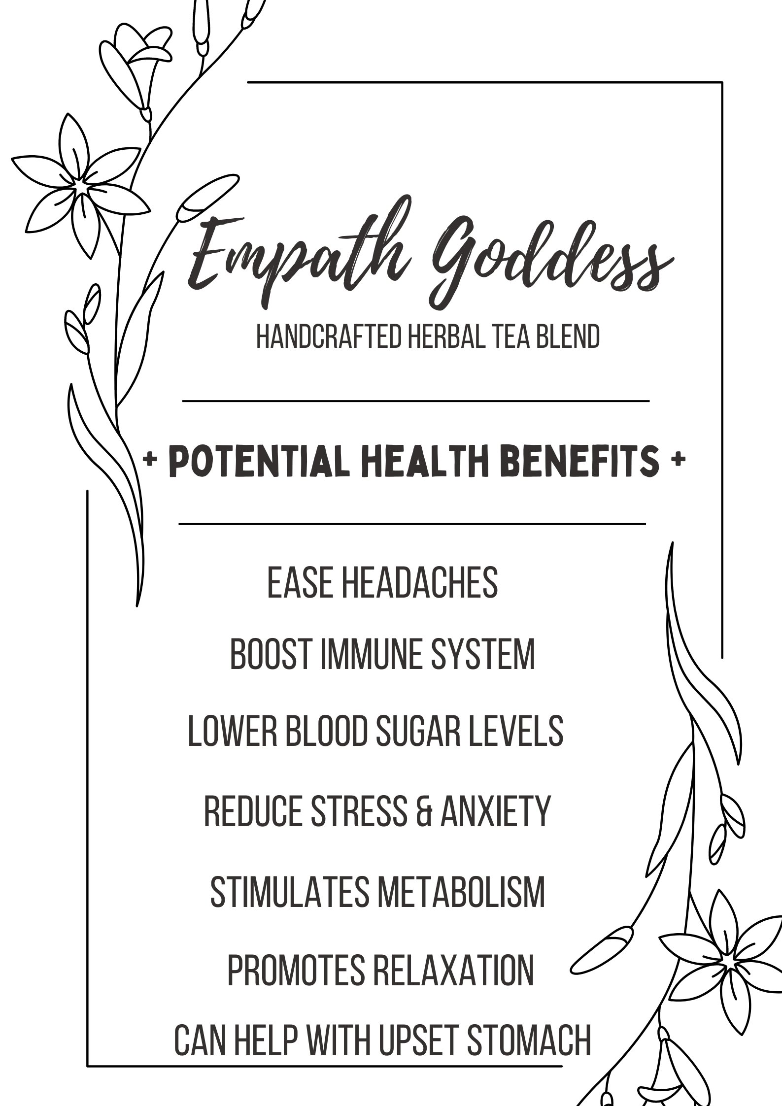 EMPATH GODDESS Handcrafted Herbal Tea Blend 13 Servings - Image 3