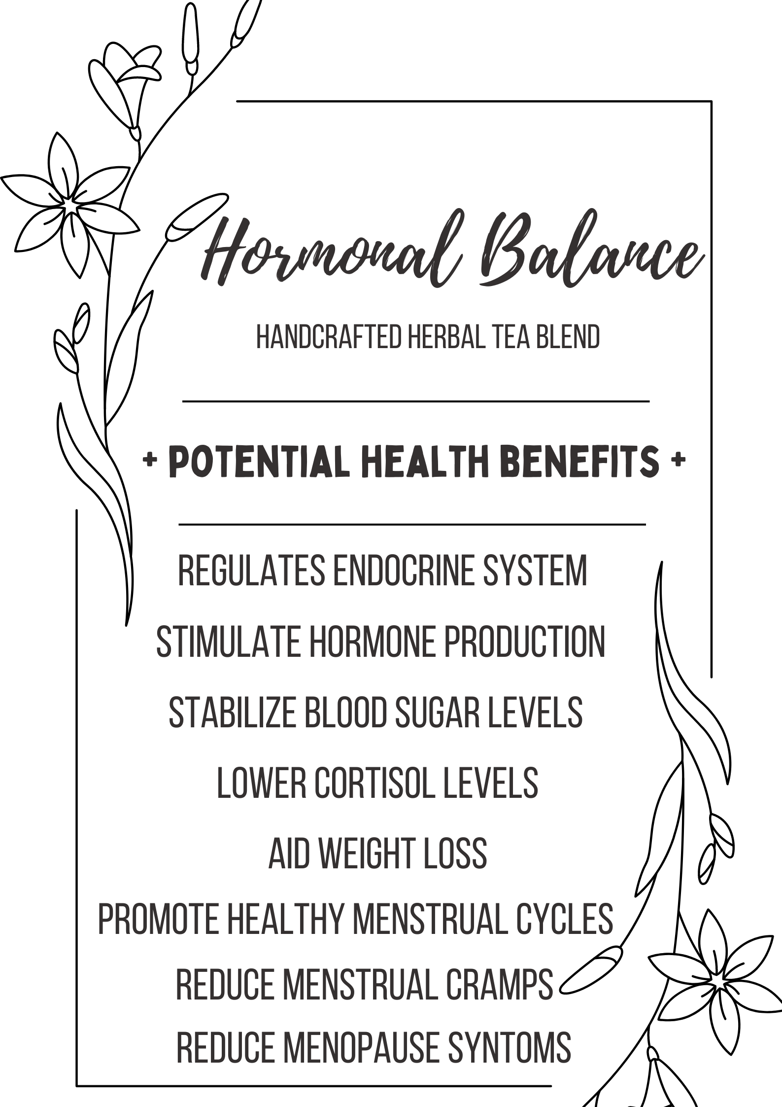 Hormonal Balance Handcrafted Herbal Tea Blend - Image 4