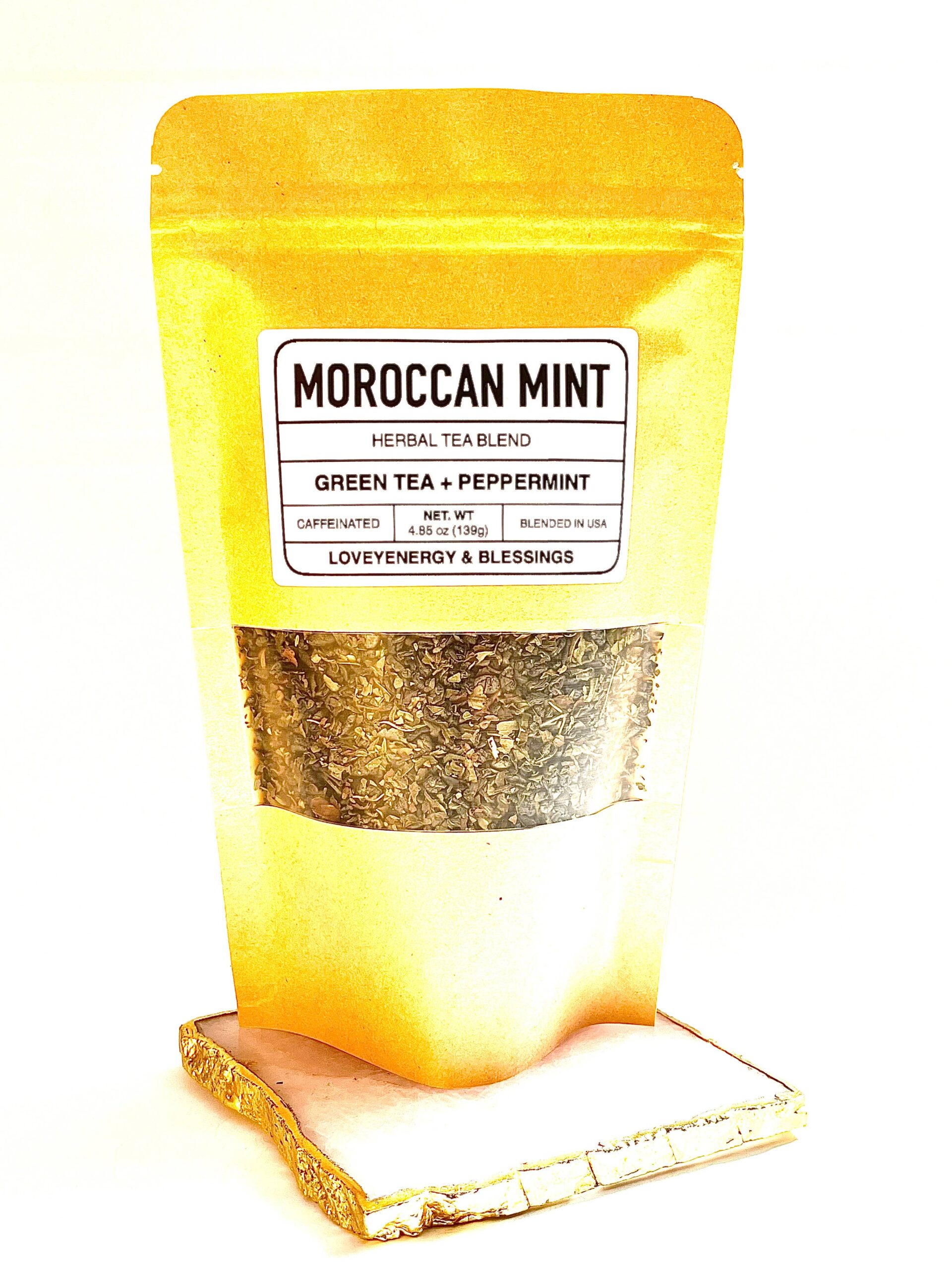 Moroccan Mint Green Tea Herbal Blend Loose Leaf