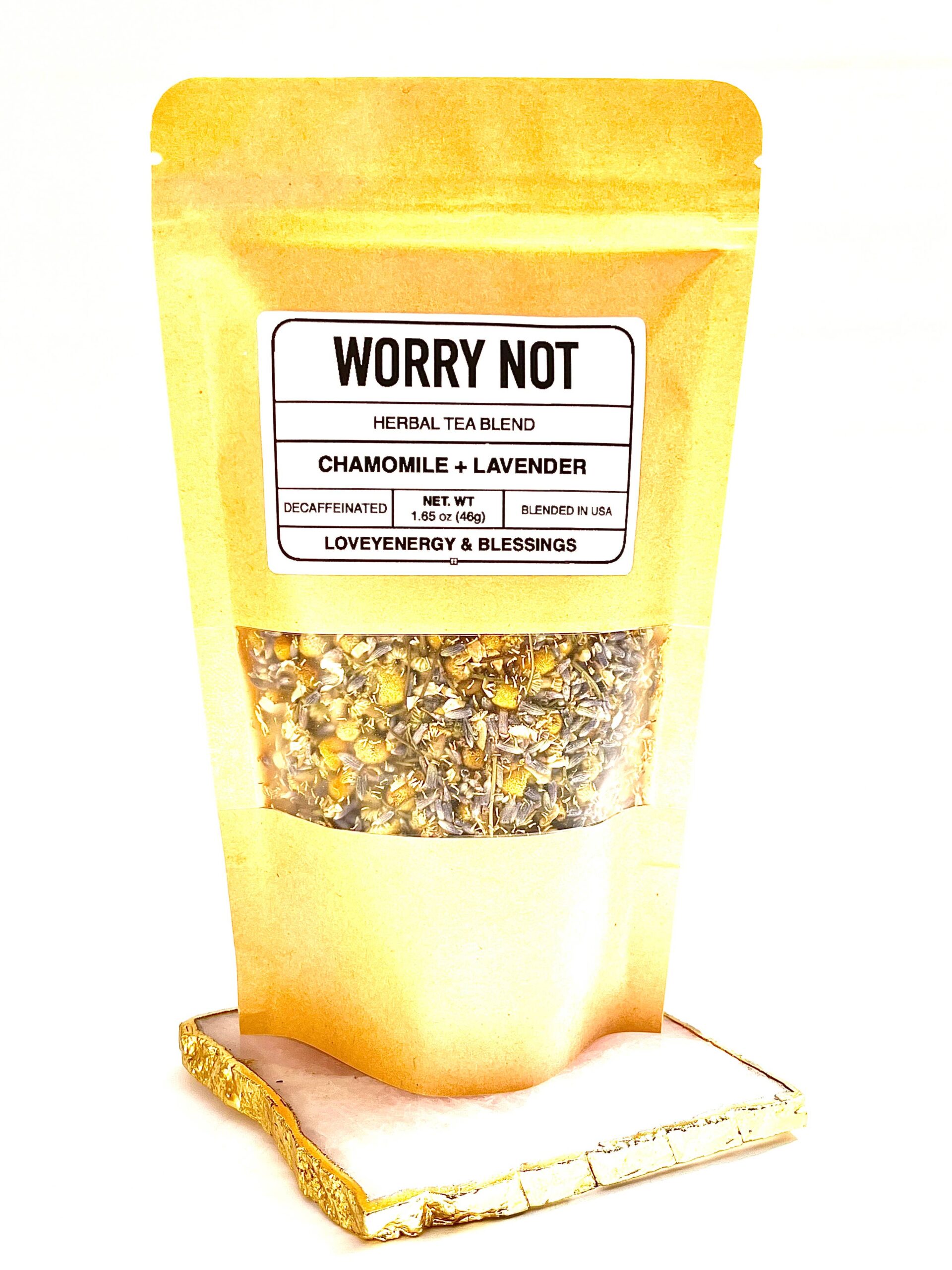 WORRY NOT Herbal Tea Blend - Lavender Buds & Chamomile