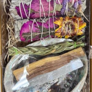 Yellow Floral Sage Positive Energy Smudge Kit